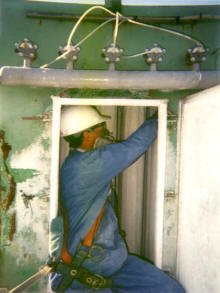 Baghouse bag replacement and routine inspection.